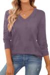 Trendy Women's Long Sleeve Ribbed Knit Sweater