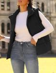 Lightweight Women's Puffer Vest with Pockets