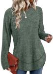 Womens Lightweight Fall Tunic Sweater Tops