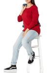 Amazon Essentials Women's Lightweight Crewneck Sweater - Red