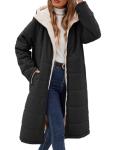 Yusongirl Women’s Oversized Fleece-Lined Puffer Coat