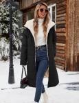 Yusongirl Women’s Oversized Fleece-Lined Puffer Coat