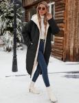 Yusongirl Women’s Oversized Fleece-Lined Puffer Coat
