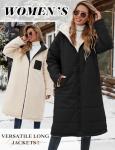 Yusongirl Women’s Oversized Fleece-Lined Puffer Coat