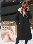 Yusongirl Women’s Oversized Fleece-Lined Puffer Coat