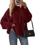 PRETTYGARDEN Women's Oversized Cable Knit Sweater
