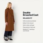 Women's Relaxed-Fit Longline Wool Blend Coat