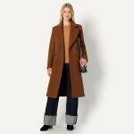 Women's Relaxed-Fit Longline Wool Blend Coat