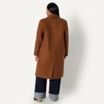 Women's Relaxed-Fit Longline Wool Blend Coat