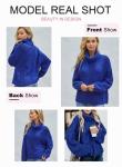 Dokotoo Women's Chunky Turtleneck Sweater in Blue