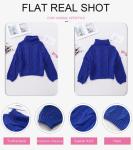 Dokotoo Women's Chunky Turtleneck Sweater in Blue