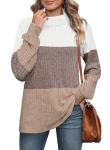 Plus Size Women's Fall Turtleneck Sweater Top