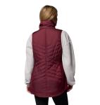 Columbia Women's Long Vest II in Rich Wine