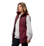 Columbia Women's Long Vest II in Rich Wine