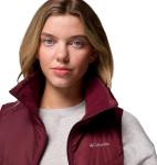 Columbia Women's Long Vest II in Rich Wine