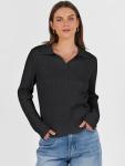 ANRABESS Women's V Neck Cable Knit Sweater