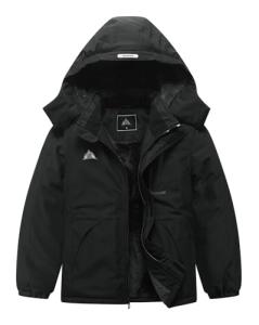 Kids' Waterproof Ski Jacket with Detachable Hood