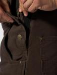 Carhartt Men's Insulated Duck Bib Overalls, Dark Brown