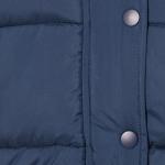 Women's Quilted Hooded Puffer Coat in Navy