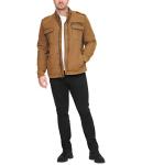 Levi's Men's Washed Cotton Military Jacket - Worker Brown