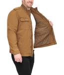 Levi's Men's Washed Cotton Military Jacket - Worker Brown