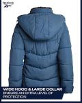 Reebok Women's Heavyweight Puffer Jacket with Fur Hood