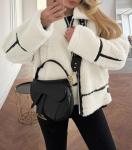 Women's Trendy Faux Fur Sherpa Moto Jacket