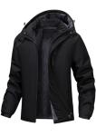 Men's Water-Resistant Winter Jacket with Hood