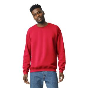 Gildan Fleece Crewneck Sweatshirt, Red, Large