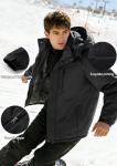 Men's Water-Resistant Winter Jacket with Hood