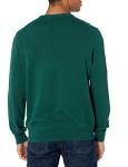 Men's Cotton Crewneck Sweater in Dark Green