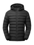 Men's Lightweight Water-Resistant Puffer Jacket with Hood