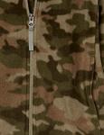 Toddler Boys' Olive Camo Fleece Hooded Jacket
