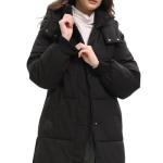 Women's Thick Hooded Puffer Jacket with Pockets