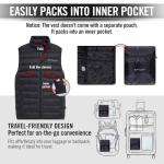 Men's Lightweight Quilted Puffer Vest with Pockets