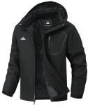 Men’s Warm Fleece-Lined Ski Jacket - Water-Resistant