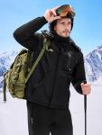 Men's Waterproof Ski Jacket with Fleece Lining