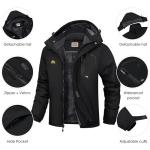 Men's Waterproof Ski Jacket with Fleece Lining