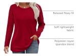 OFEEFAN Women's Red Christmas Sweater Top