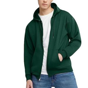 Hanes Men's Eco-Smart Full-Zip Hoodie - Deep Forest
