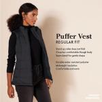 Women's Dark Green Mid-Weight Puffer Vest