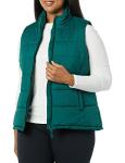 Women's Dark Green Mid-Weight Puffer Vest