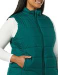 Women's Dark Green Mid-Weight Puffer Vest