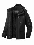 Men's Waterproof Winter Ski Jacket with Hood