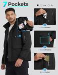 Men's Waterproof Winter Ski Jacket with Hood
