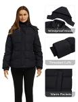 Wantdo Women's Insulated Winter Jacket with Hood