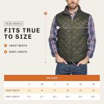 Weatherproof Vintage Mens Quilted Puffer Vest - Lightweight Padded Insulated Vest for Men (Rosin, Diamond X-Large)