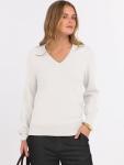 ANRABESS Women's Soft V-Neck Long Sleeve Sweater