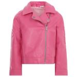 Metallic Pink Faux Leather Jacket for Girls