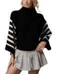 Yeokou Women's Oversized Striped Pullover Sweater